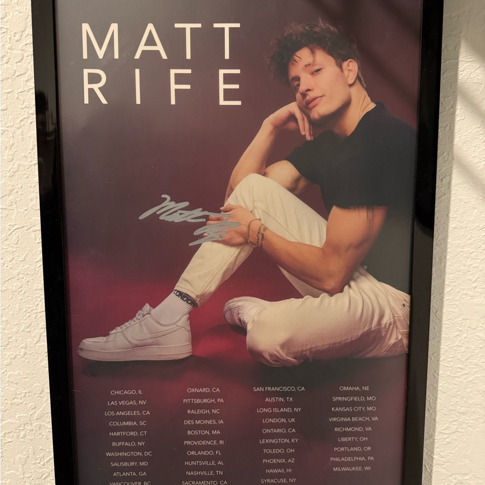 Matt Rife Signed Poster